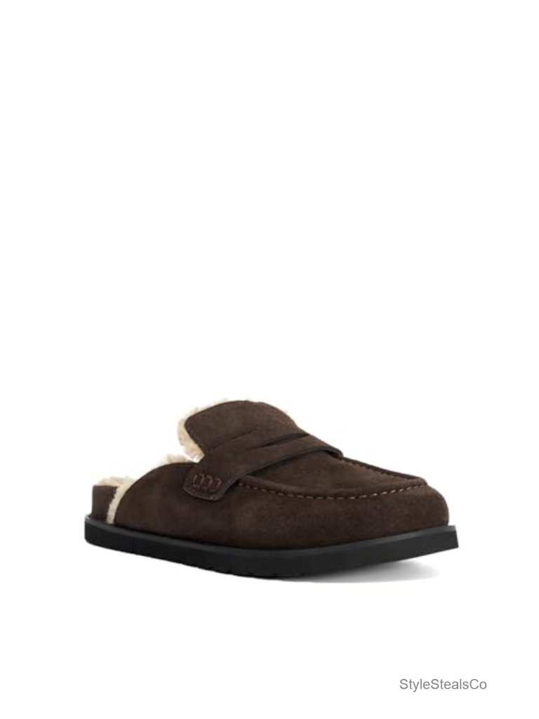 Suede Backless Loafer Hybrid Penny Loafers Pull-On Low Top